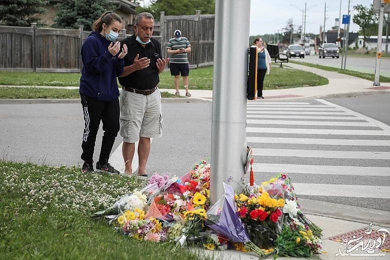 حضور "جاستین ترودو" نخست وزیر کانادا در مراسم گرامیداشت 4 عضو یک خانواده مسلمان که در حمله تروریستی ناشی از نفرت از سوی یک راننده 20 ساله در استان اونتاریو کانادا کشته شدند.
